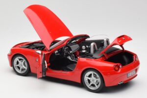 BMW Z4 E85 Roadster Czerwony Bburago 1:18 34046 Metal — zdjęcie 5 z 8