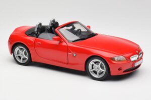 BMW Z4 E85 Roadster Czerwony Bburago 1:18 34046 Metal — zdjęcie 6 z 8