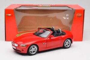 BMW Z4 E85 Roadster Czerwony Bburago 1:18 34046 Metal — zdjęcie 8 z 8