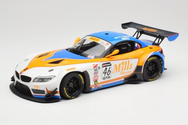 BMW Z4 E89 GT3 #46 Mills Racing M. Wittmer / A. Mills Pirelli World Challenge Sprint X-Series 2016 Minichamps 1:18 151162346 