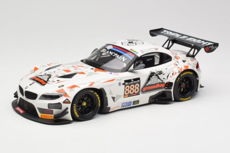 BMW Z4 E89 GT3 #888 Triple Eight Racing L. Mowle / J. Ratcliffe 24 Hours of Spa 2015 Minichamps 1:18 151152388 Metal