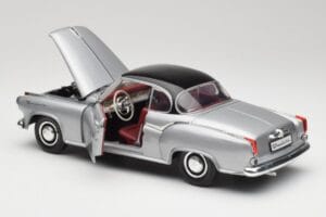Borgward Isabella Coupe Szary & Czarny Revell 1:18 8989 Metal — zdjęcie 7 z 8