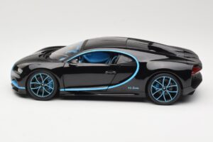 Bugatti Chiron Czarny & Niebieski Bburago 1:18 18-11040BK Metal — zdjęcie 4 z 8