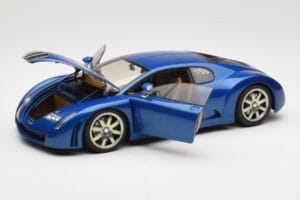 Bugatti EB 18.3 Chiron Niebieski AUTOart 1:18 70911 Metal — zdjęcie 2 z 8