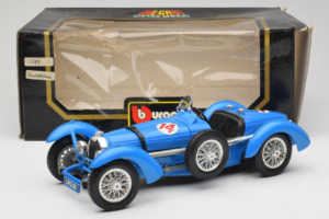 Bugatti Type 51 Grand Prix #14 Niebieski Bburago 1:18 3012-M1 Metal — zdjęcie 6 z 6