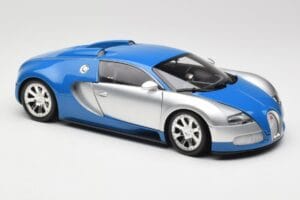 Bugatti Veyron Edition Centenaire Chrome Blue Minichamps 1:18 100110850 Metal — zdjęcie 6 z 8