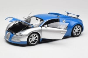 Bugatti Veyron Edition Centenaire Chrome Blue Minichamps 1:18 100110850-O Metal — zdjęcie 2 z 7