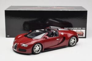 Bugatti Veyron Grand Sport Czerwony Minichamps 1:18 100110832 Metal — zdjęcie 9 z 9