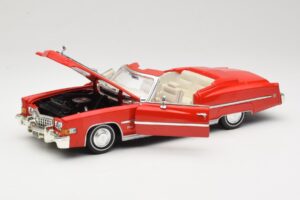 Cadillac Eldorado Kabriolet Czerwony Anson 1:18 30387 Metal — zdjęcie 2 z 8