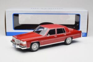 Cadillac Fleetwood Brougham Ciemnoczerwony Metaliczny MCG 1:18 MCG18251 Metal — zdjęcie 6 z 6