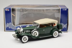 Cadillac Sport Phaeton Zielony Anson 1:18 30383 Metal — zdjęcie 9 z 9