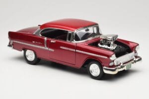 Chevrolet Bel Air Czerwony Motormax 1:18 73100TC-M1 Metal — zdjęcie 6 z 8