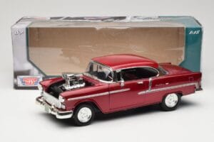 Chevrolet Bel Air Czerwony Motormax 1:18 73100TC-M1 Metal — zdjęcie 8 z 8