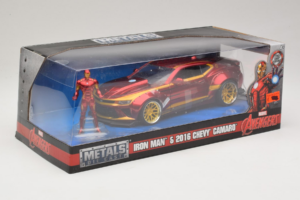 Chevrolet Camaro Iron Man Z Figurką Metals Diecast 1:24 99724 Metal — zdjęcie 2 z 3
