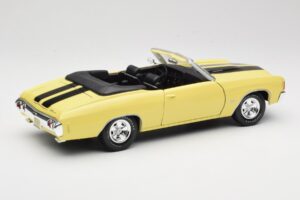 Chevrolet Chevelle SS 454 Żółty Maisto 1:18 531890 Metal — zdjęcie 3 z 8