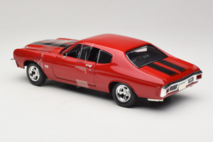 Chevrolet Chevelle SS Fast & Furious Czerwony Johnny Lightning 1:18 39578 Metal — zdjęcie 5 z 6
