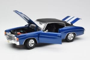 Chevrolet Chevelle SS 454 Niebieski Maisto 1:18 531886 Metal — zdjęcie 2 z 8