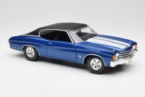 Chevrolet Chevelle SS 454 Niebieski Maisto 1:18 531886 Metal — zdjęcie 6 z 8