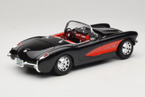 Chevrolet Corvette C1 Czarny & Czerwony Bburago 1:18 3034-M1 Metal — zdjęcie 3 z 8