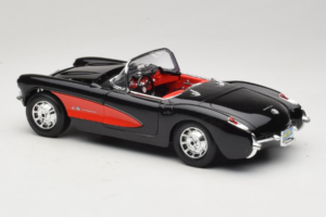 Chevrolet Corvette C1 Czarny & Czerwony Bburago 1:18 3034-M1 Metal — zdjęcie 7 z 8