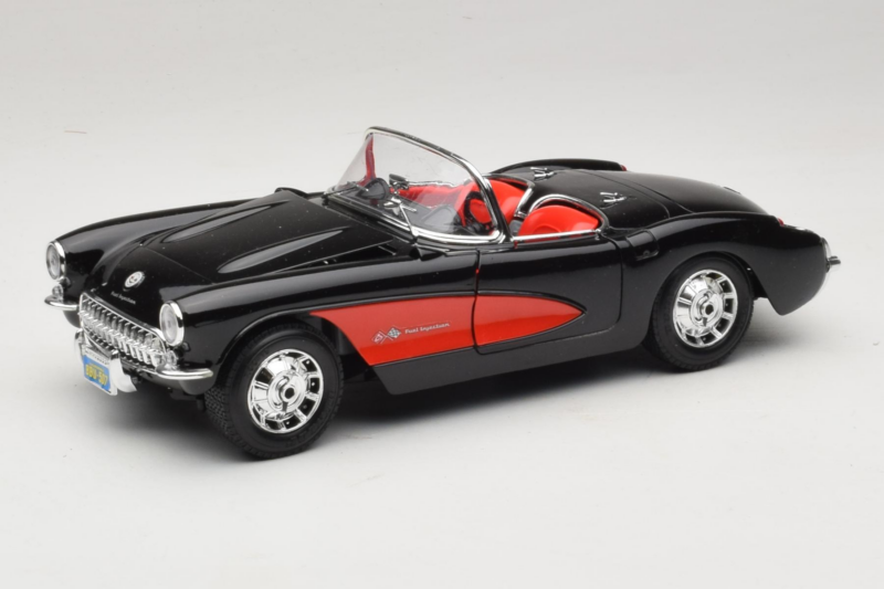 Chevrolet Corvette C1 Czarny & Czerwony Bburago 1:18 3034-M1 Metal