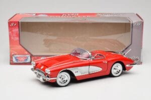 Chevrolet Corvette C1 Czerwony Motormax 1:18 73100TC Metal — zdjęcie 8 z 8