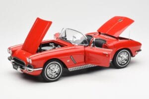 Chevrolet Corvette C1 Kabriolet Roman Czerwony AUTOart 1:18 71102 Metal — zdjęcie 2 z 8