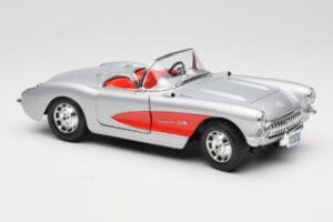 Chevrolet Corvette C1 Srebrny Bburago 1:18 3034 Metal — zdjęcie 6 z 8