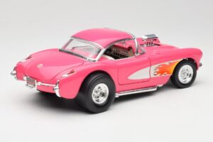 Chevrolet Corvette C1 Gasser Różowy Road Legends 1:18 92019-R1 Metal — zdjęcie 3 z 8