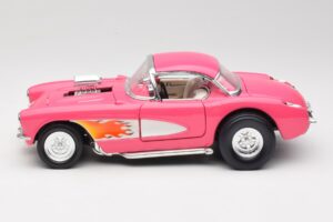 Chevrolet Corvette C1 Gasser Różowy Road Legends 1:18 92019-R1 Metal — zdjęcie 4 z 8