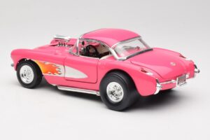 Chevrolet Corvette C1 Gasser Różowy Road Legends 1:18 92019-R1 Metal — zdjęcie 7 z 8