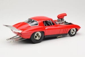 Chevrolet Corvette C3 Dragster Czerwony Hot Wheels 1:18 29226 Metal — zdjęcie 3 z 8