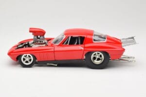 Chevrolet Corvette C3 Dragster Czerwony Hot Wheels 1:18 29226 Metal — zdjęcie 4 z 8