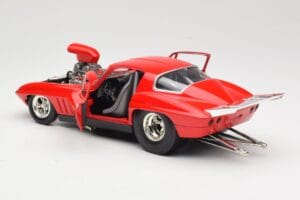 Chevrolet Corvette C3 Dragster Czerwony Hot Wheels 1:18 29226 Metal — zdjęcie 5 z 8