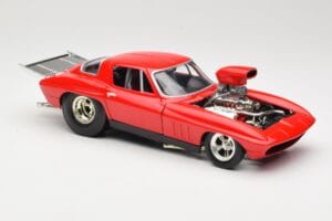 Chevrolet Corvette C3 Dragster Czerwony Hot Wheels 1:18 29226 Metal — zdjęcie 6 z 8