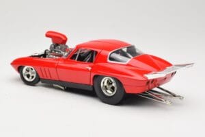 Chevrolet Corvette C3 Dragster Czerwony Hot Wheels 1:18 29226 Metal — zdjęcie 7 z 8