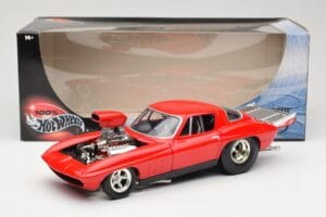 Chevrolet Corvette C3 Dragster Czerwony Hot Wheels 1:18 29226 Metal — zdjęcie 8 z 8