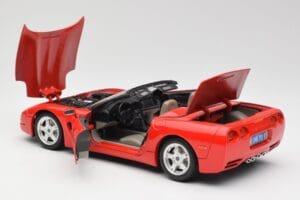 Chevrolet Corvette C5 Kabriolet Czerwony Bburago 1:18 3076 Metal — zdjęcie 5 z 8