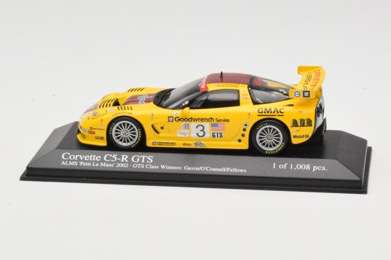 Chevrolet Corvette C5-R #3 R. Fellows / J. O'Connell / O. Gavin ALMS Petit Le Mans 2002 Minichamps 1:43 400021493 Metal
