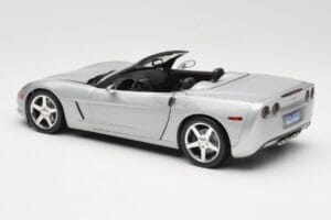 Chevrolet Corvette C6 Kabriolet Srebrny Hot Wheels 1:18 B6052 Metal — zdjęcie 7 z 8
