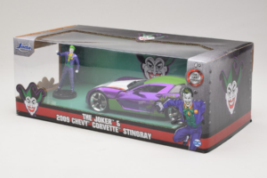 Chevrolet Corvette C6 Stingray The Joker With Figure Jada 1:24 253255020 Metal — zdjęcie 3 z 3