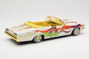 Chevrolet Impala Lowrider White Metallic Hot Wheels 1:18 27635 Metal — zdjęcie 3 z 8