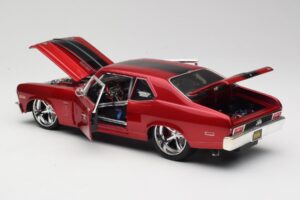 Chevrolet Nova SS Coupe Czerwony Maisto 1:18 31083-M1 Metal — zdjęcie 5 z 8