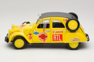 Citroen 2CV Rally Żółty Maisto 1:18 56032 Metal — zdjęcie 3 z 6