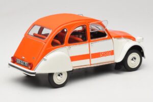 Citroen 2CV Spot Pomarańczowy & Biały Solido 1:18 421183600 Metal — zdjęcie 3 z 8
