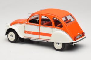 Citroen 2CV Spot Pomarańczowy & Biały Solido 1:18 421183600 Metal — zdjęcie 7 z 8