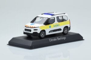 Citroen Berlingo Ambulance SAMU Biały Żółty Norev 1:43 155769 Metal — zdjęcie 2 z 4