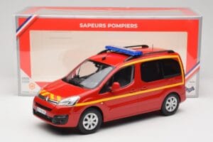 Citroen Berlingo II Pompiers Czerwony Norev 1:18 181641 Metal — zdjęcie 6 z 6