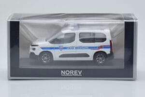 Citroen Berlingo Police Municipale v1 Biały Niebieski Norev 1:43 155767 Metal — zdjęcie 4 z 4