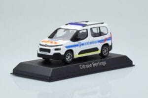 Citroen Berlingo Police Municipale v2 Biały Niebieski Norev 1:43 155768 Metal — zdjęcie 2 z 4